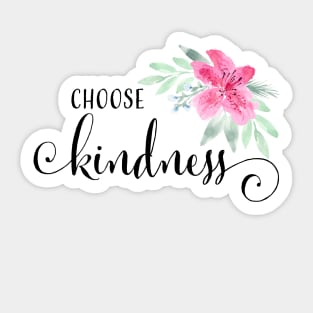 Watercolor Choose Kindness Sticker
